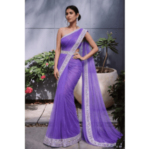 lavender luxe draped saree