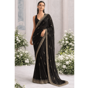 Home zaraat noir saree