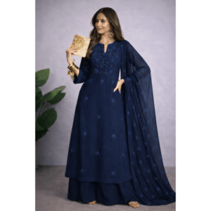 zaria midnight blue suit set